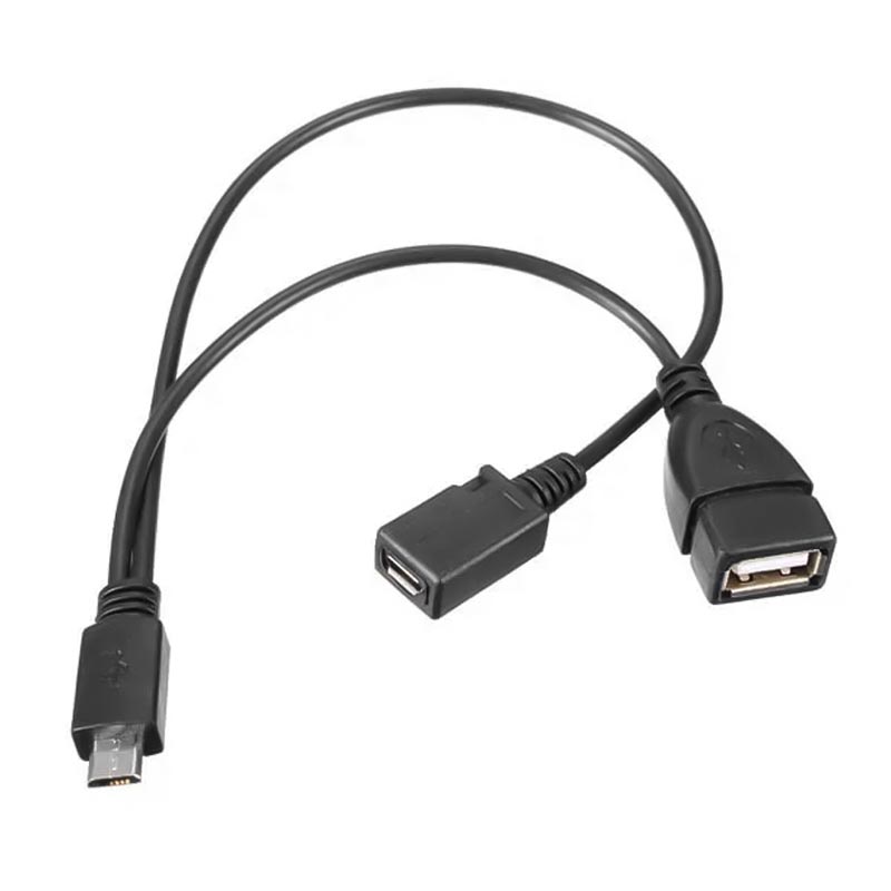 USB DİŞİ MİCRO USB ERKEK-DİŞİ Y 20 CM OTG KABLO (4812)