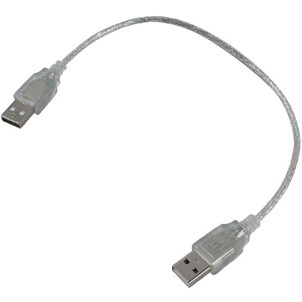 USB ERKEK-ERKEK KABLO 40 CM ŞEFFAF (4812)