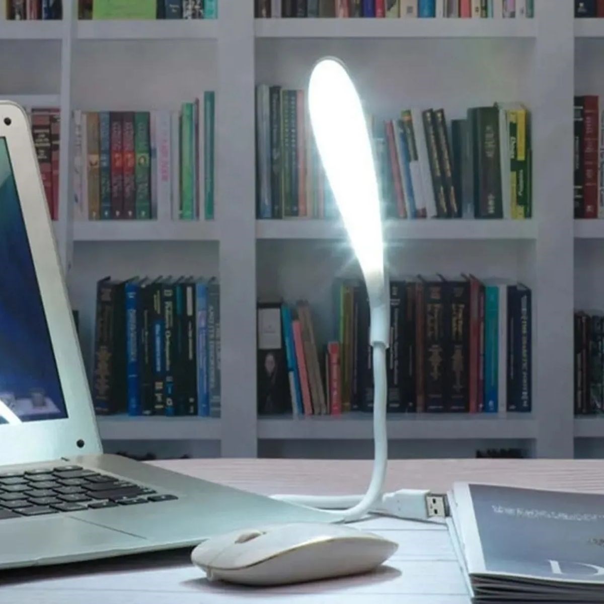 USB Girişli 14 Ledli 3 Kademeli Dokunmatik Masa/Kitap Okuma Lambası Ledi Beyaz (4812)