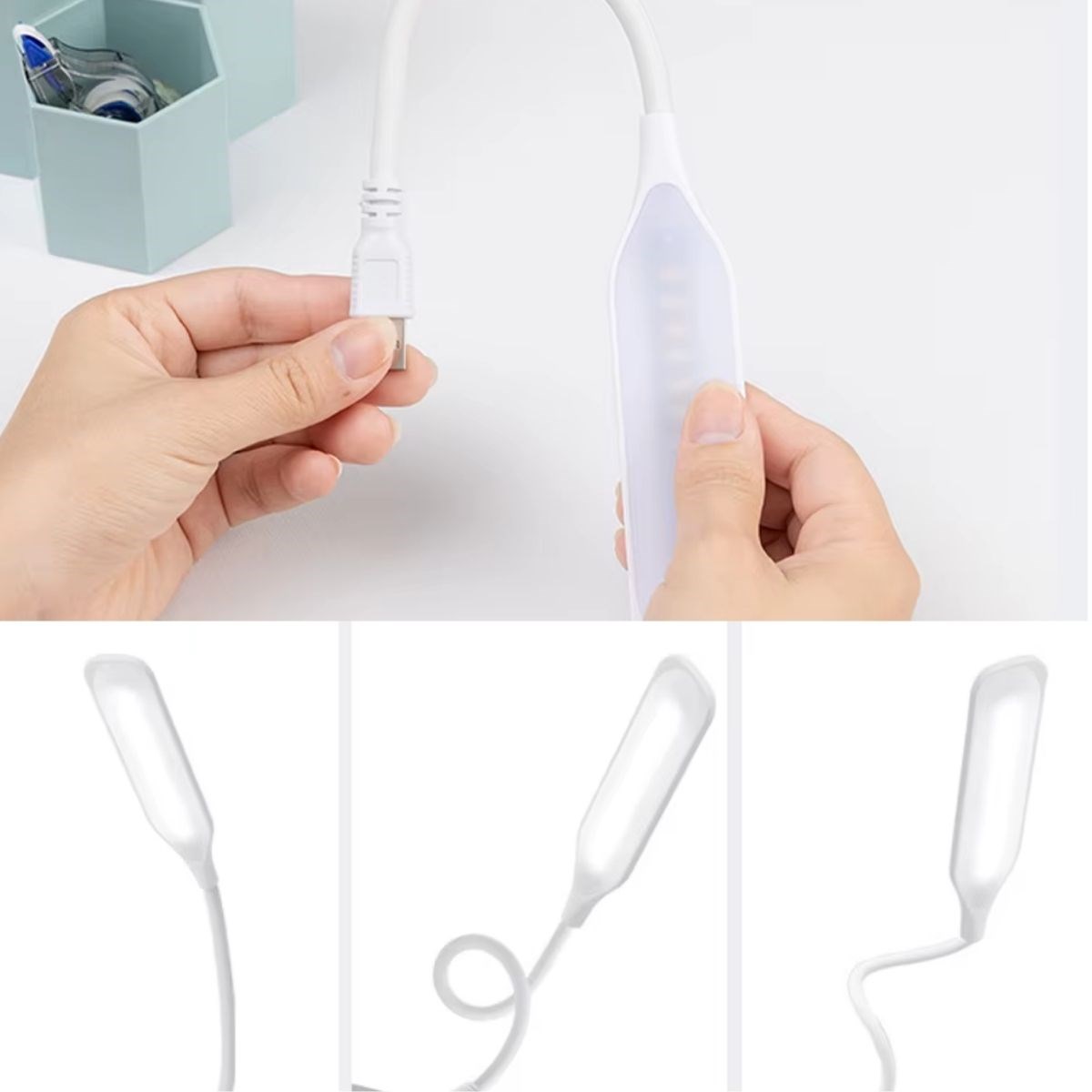 USB Girişli 14 Ledli 3 Kademeli Dokunmatik Masa/Kitap Okuma Lambası Ledi Beyaz (4812) USB Girişli 14 Ledli 3 Kademeli Dokunmatik Masa/Kitap Okuma Lambası Ledi Beyaz (4812)