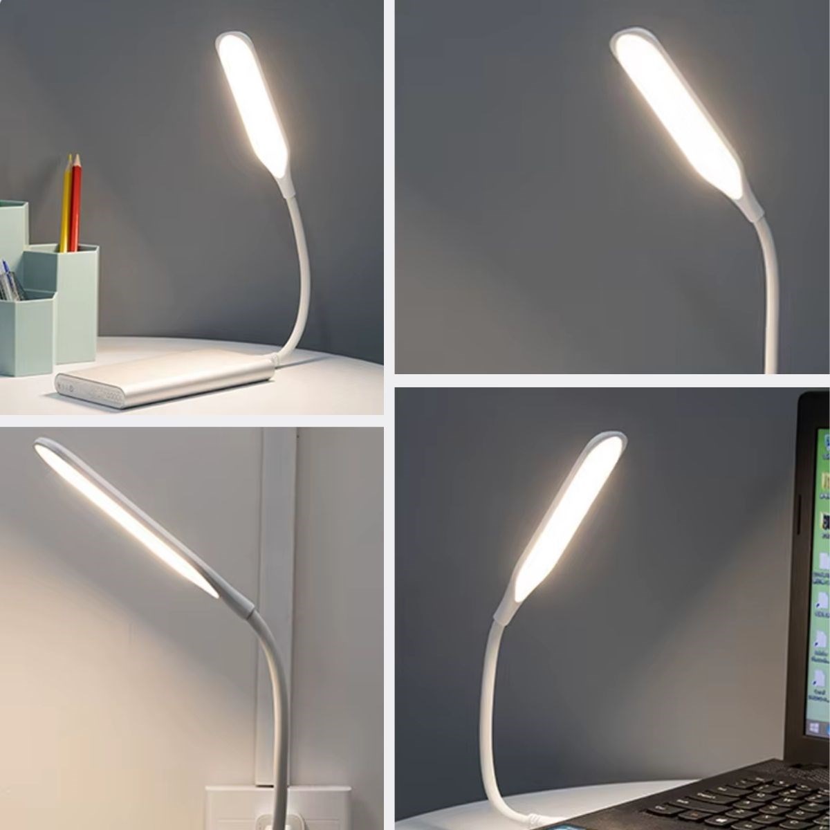 USB Girişli 14 Ledli 3 Kademeli Dokunmatik Masa/Kitap Okuma Lambası Ledi Beyaz (4812) USB Girişli 14 Ledli 3 Kademeli Dokunmatik Masa/Kitap Okuma Lambası Ledi Beyaz (4812)