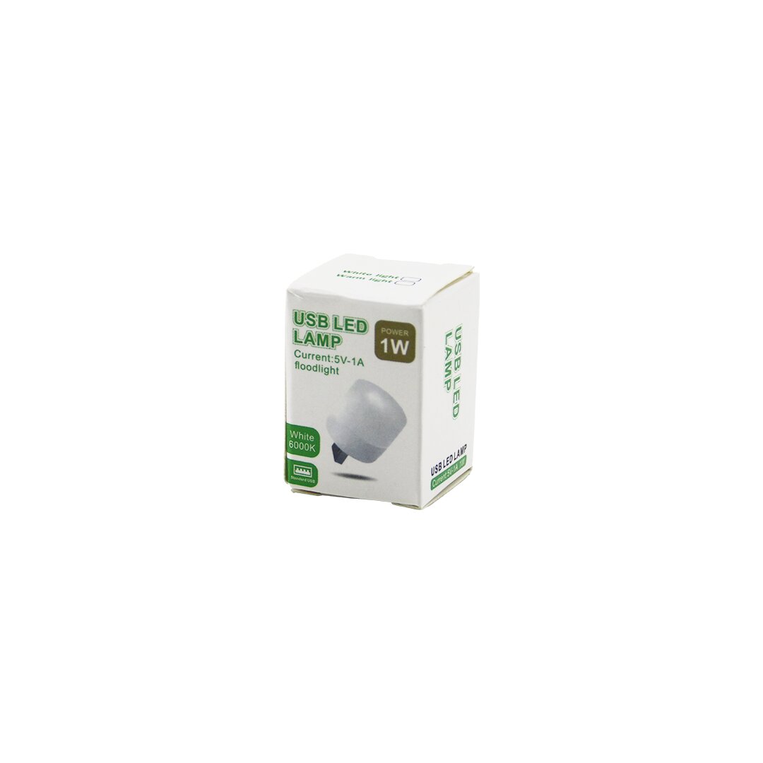 USB LED LAMP 1W   MİNİ=2X2CM   USB  LED LAMBA  BEYAZ=6000K - 110 LUMEN - 5V-1A (4812)