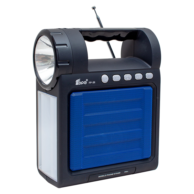 USB/SD/FM/BLUETOOTH DESTEKLİ FENERLİ TAŞINABİLİR HOPARLÖR FP-26 (4812)