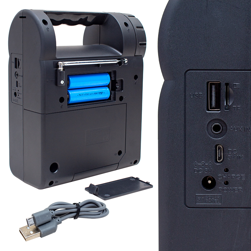USB/SD/FM/BLUETOOTH DESTEKLİ FENERLİ TAŞINABİLİR HOPARLÖR FP-26 (4812)