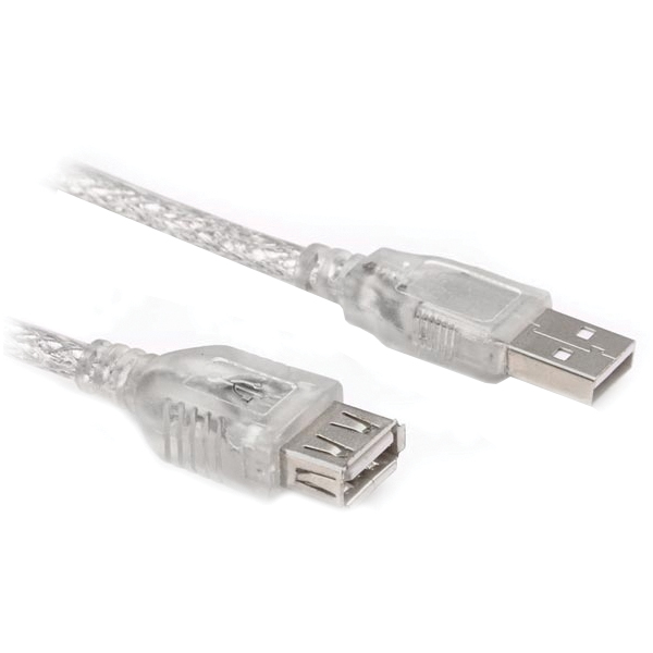 USB UZATMA KABLOSU 3 METRE ŞEFFAF (4812)