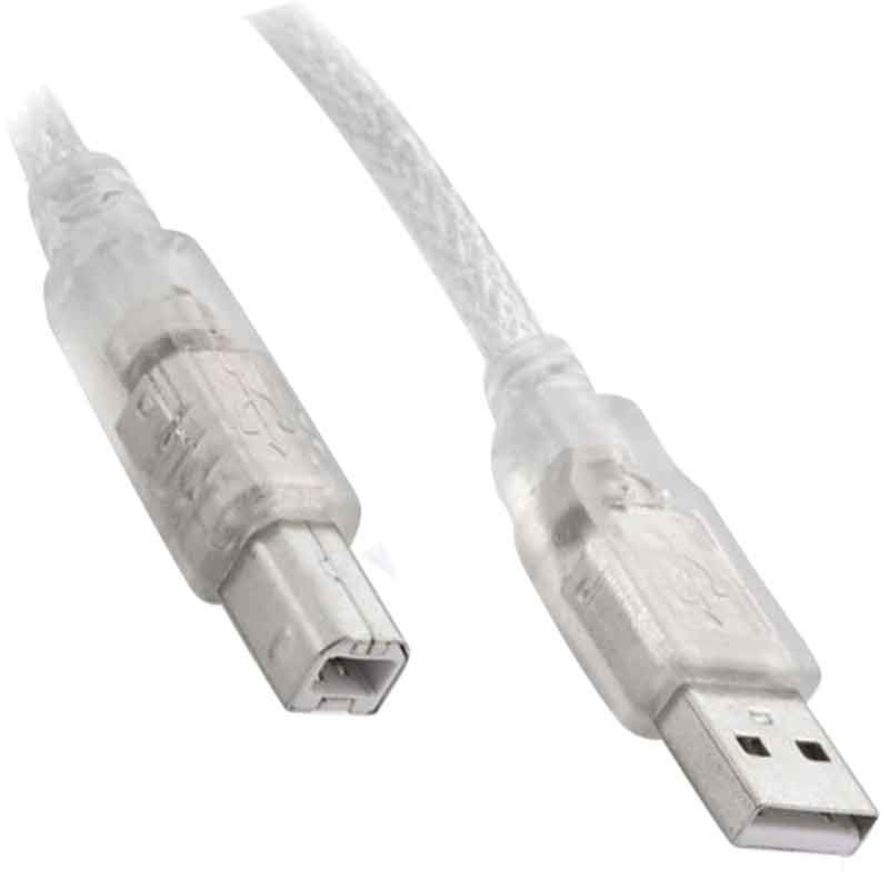 USB YAZICI KABLOSU 5 MT 2.0 ŞEFFAF SL-U2005 * AC-UP05 (4812)