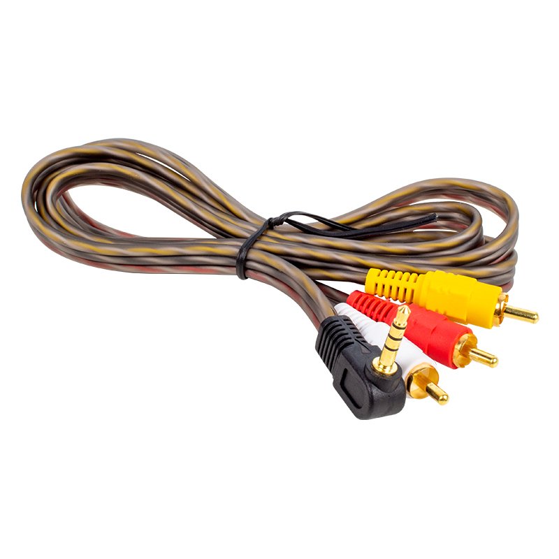 UYDU ALICISI AV KABLO 3.5 MM STEREO L ERKEK / 3 RCA KABLO 1.2 METRE UZUN JACK SİLİKONLU (4812)