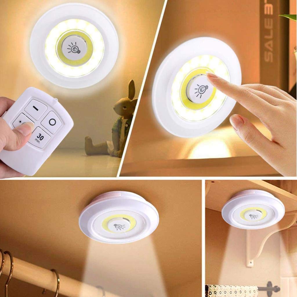 Uzaktan Kumandalı Yapışkanlı Led Spot Lamba (4812)