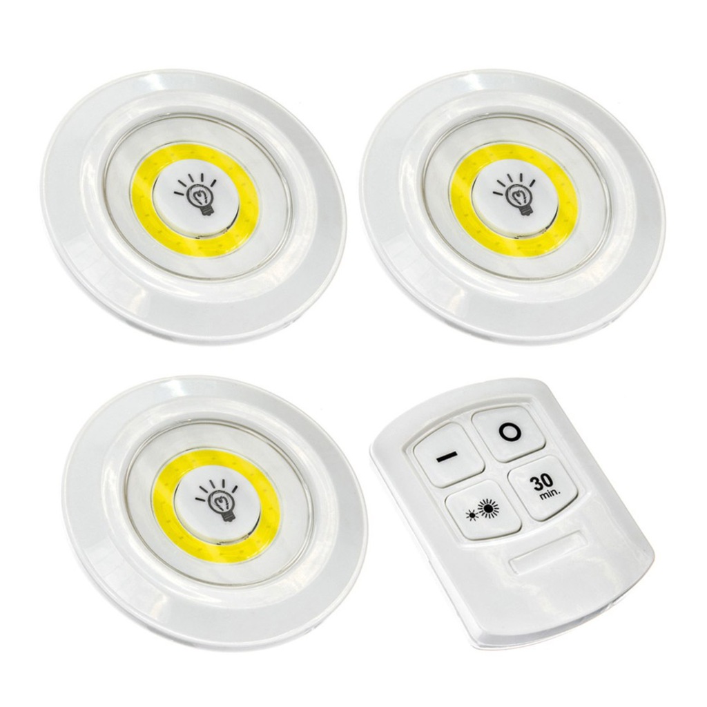 Uzaktan Kumandalı Yapışkanlı Led Spot Lamba (4812) Uzaktan Kumandalı Yapışkanlı Led Spot Lamba (4812)