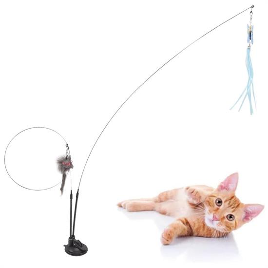Vantuzlu Tüylü Zilli Olta Kedi Oyuncağı (4812) Vantuzlu Tüylü Zilli Olta Kedi Oyuncağı (4812)