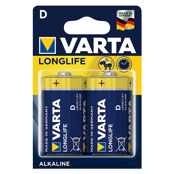 VARTA LONGLIFE POWER ALKALİN BÜYÜK BOY D PİL 2Lİ PAKET FİYAT (4812)