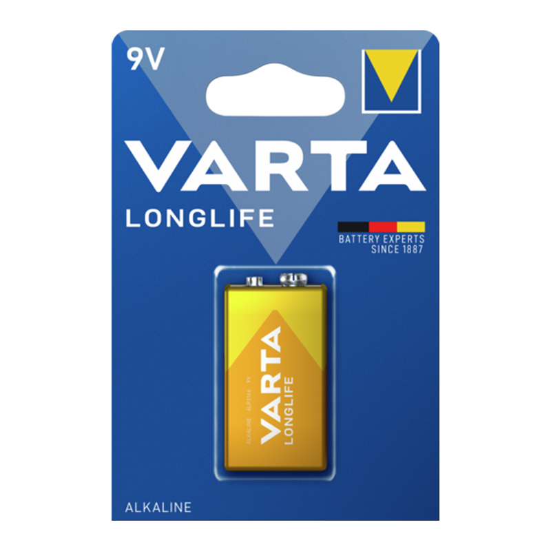 VARTA LONGLIFE POWER ALKALİN 9 VOLT PİL TEKLİ PAKET FİYAT (4812)