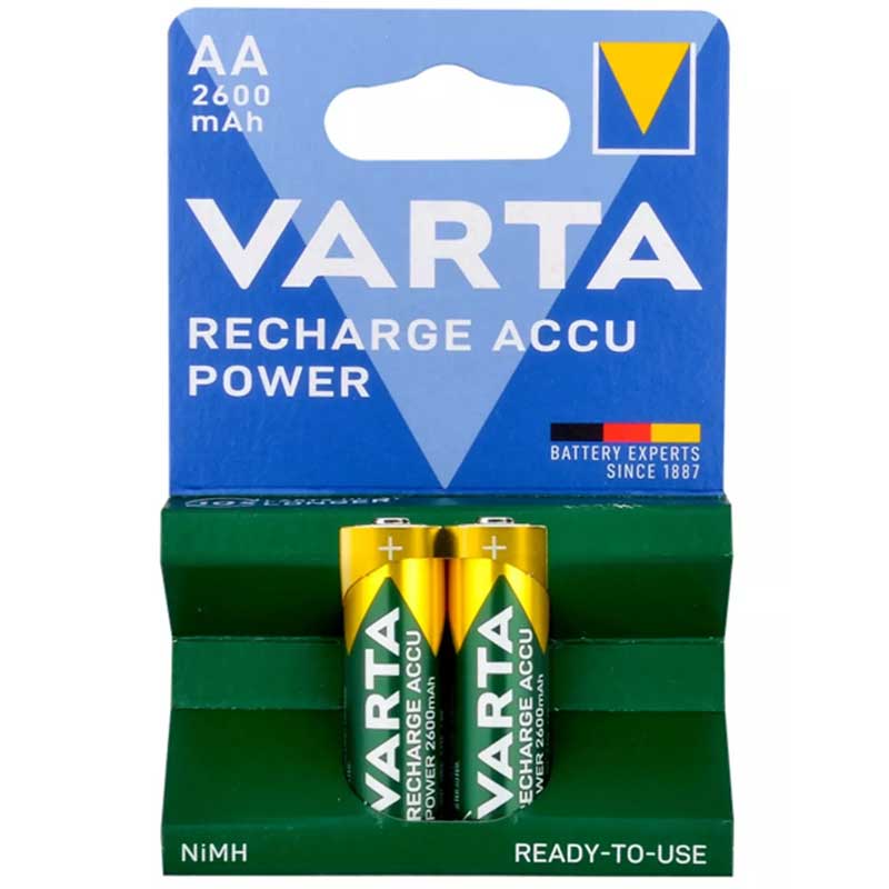 VARTA NI-MH 1.2V 2600 MAH R2U AA ŞARJLI 2Lİ KALEM PİL (4812)