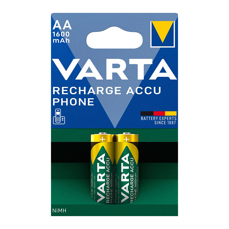 VARTA NI-MH 1.2V 1600 MAH HR6 AA ŞARJLI 2Lİ KALEM PİL (4812)