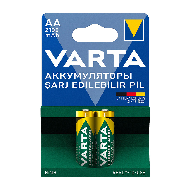 VARTA NI-MH 1.2V 2100 MAH HR6 AA ŞARJLI 2Lİ KALEM PİL (4812)