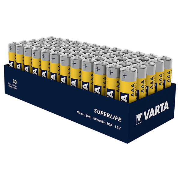 VARTA SUPERLIFE ÇİNKO AAA İNCE KALEM PİL 60LI PAKET FİYAT (4812)