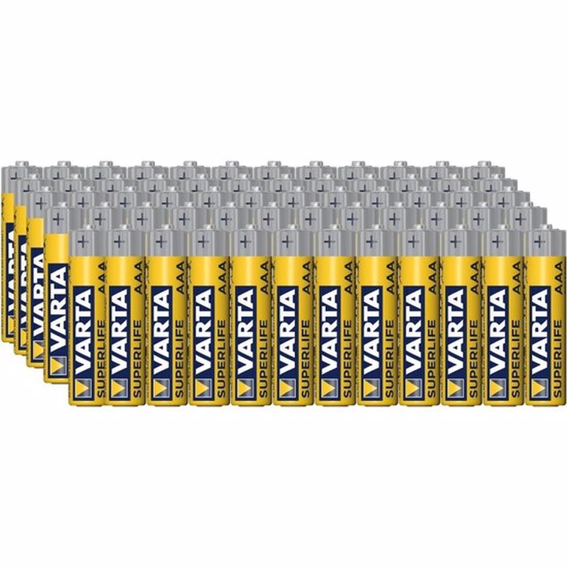 VARTA SUPERLIFE ÇİNKO AA KALEM PİL 60LI PAKET FİYAT (4812)