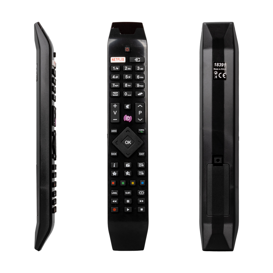VESTEL NETFLIX-MOR TUŞLU YENİ ÜSTÜ CAMLI-HITACHI RC 49141 LED TV KUMANDA (RC49141-30095562) (4812)