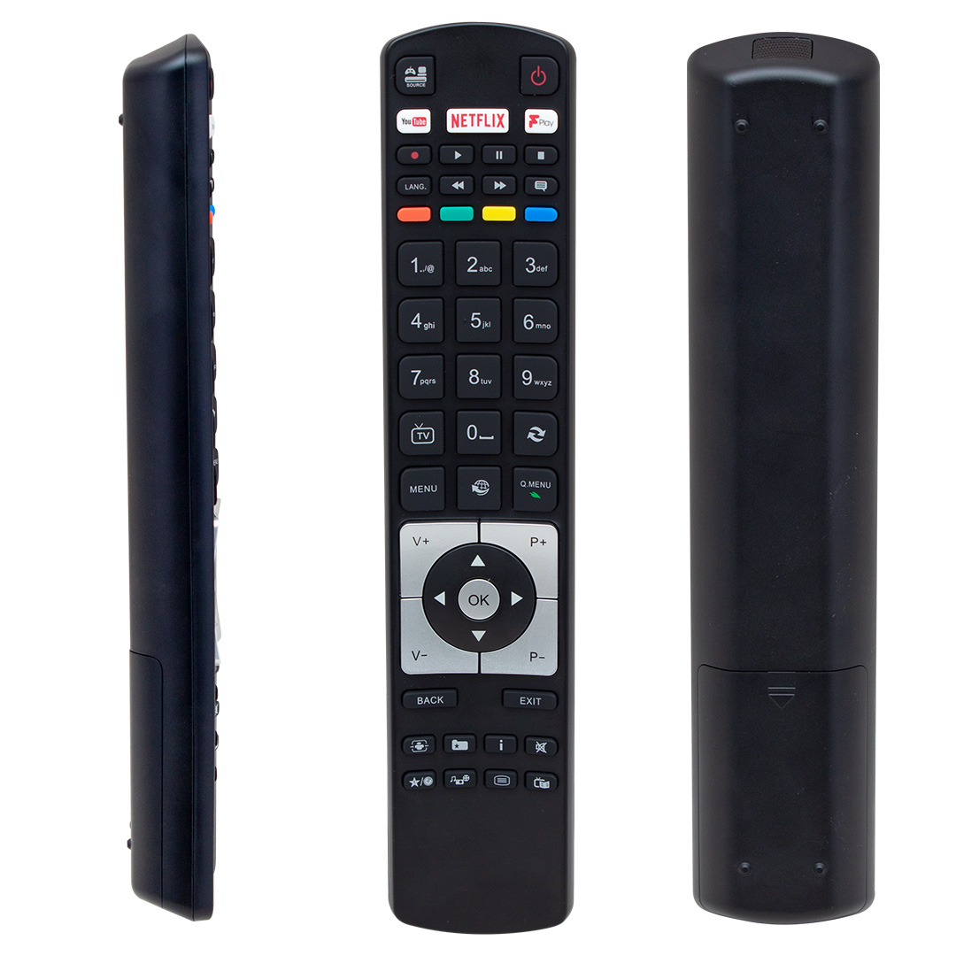 VESTEL RC 5118F BLACK FPLAY NETFLİX-YOUTUBE-PLAY TUŞLU LCD-LED TV KUMANDA (4812)