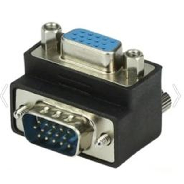 VGA DİŞİ ERKEK ÇEVİRİCİ 90 DERECE L TİP (4812)