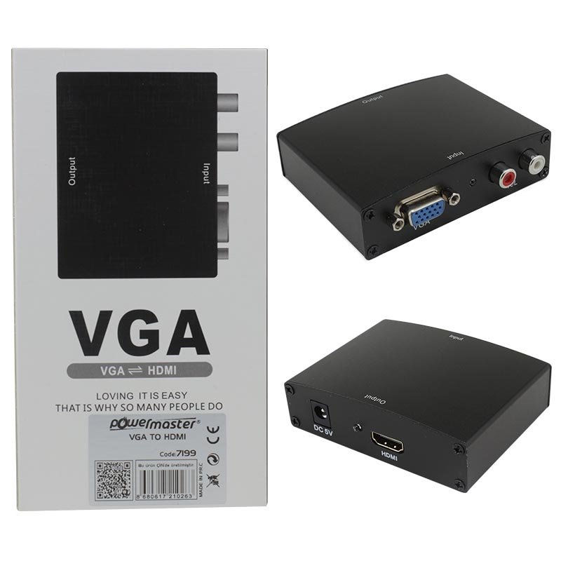 VGA TO HDMI DÖNÜŞTÜRÜCÜ ADAPTÖRLÜ (4812)