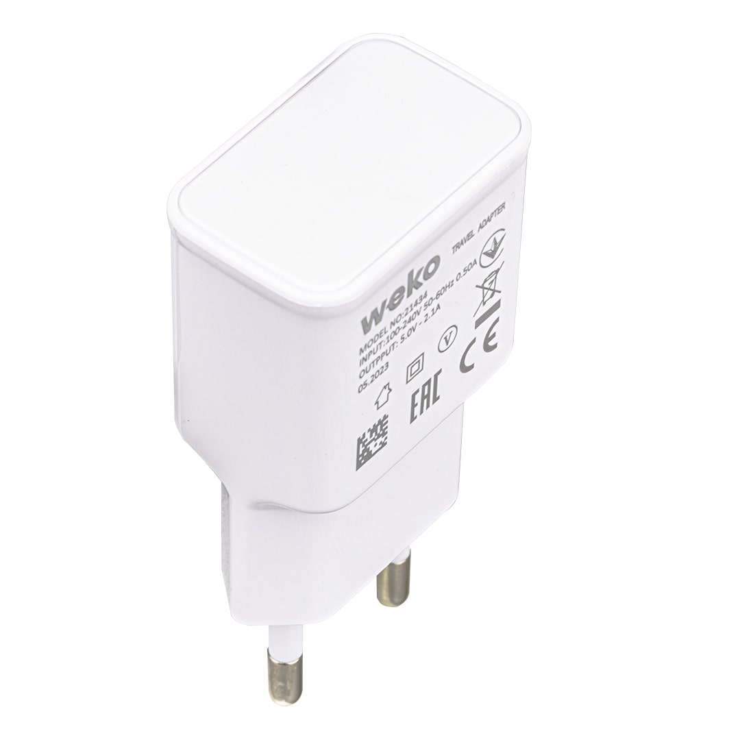 WK-21434 S6 2.1 AMPER ŞARJ BAŞLIK ADAPTÖRÜ + MICRO USB KABLO(NO:3) (4812)