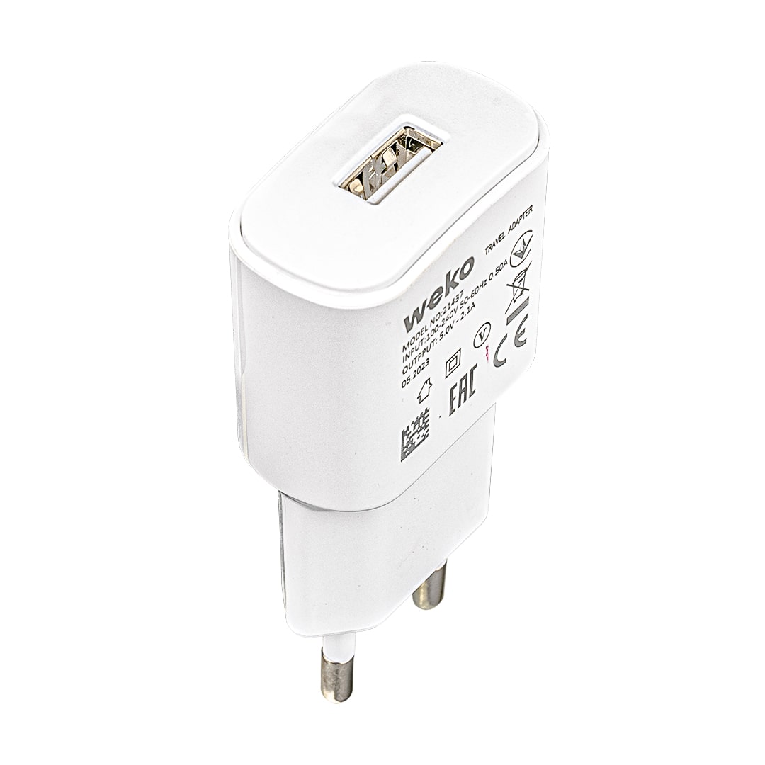 WK-21437 IP 2.1 AMPER ŞARJ BAŞLIK ADAPTÖRÜ + LIGHTNING KABLO (NO:3) (4812)