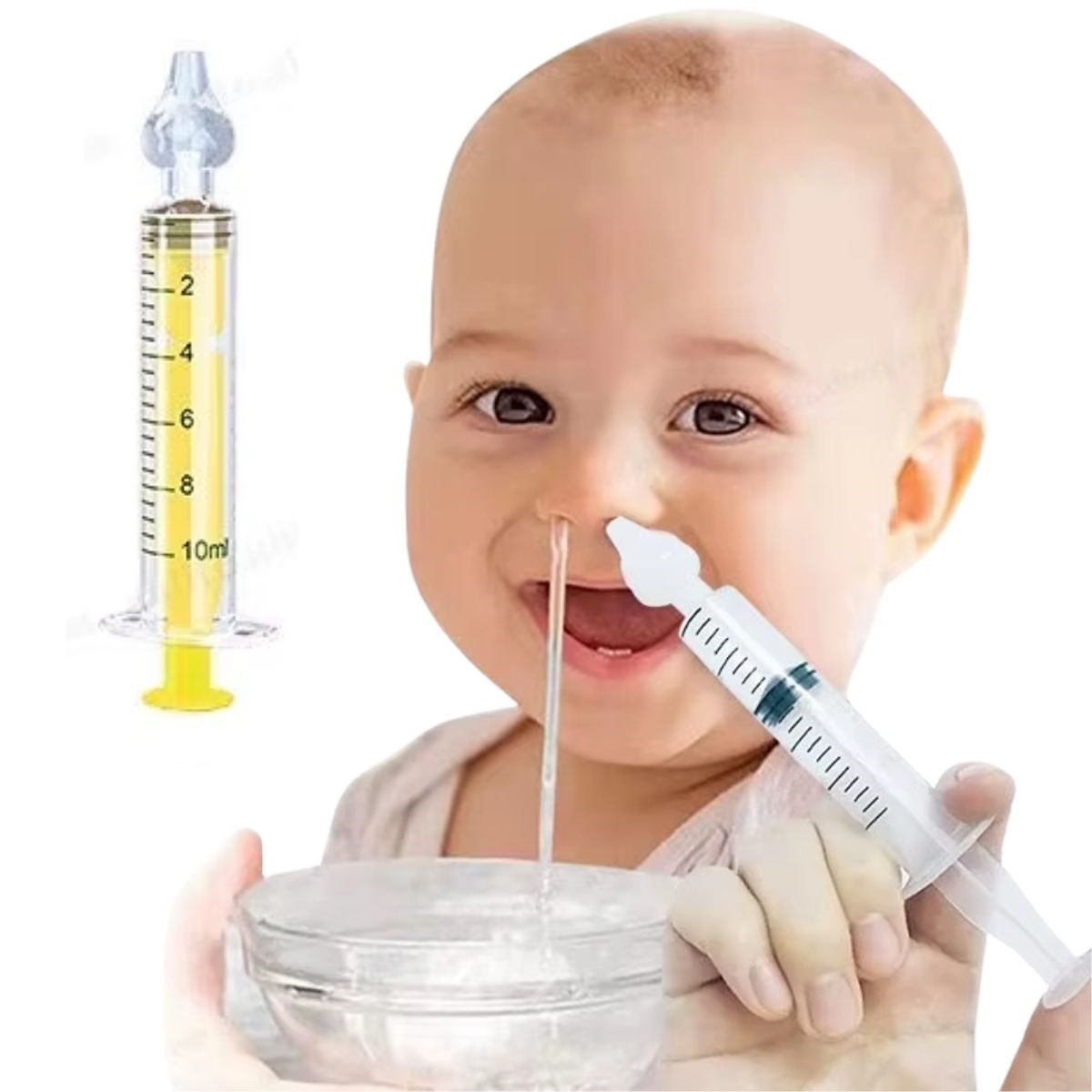 Yeniden Kullanılabilir, Manuel Burun Temizleyici 10ml Kapasiteli Burun Açıcı Şırınga (4812)