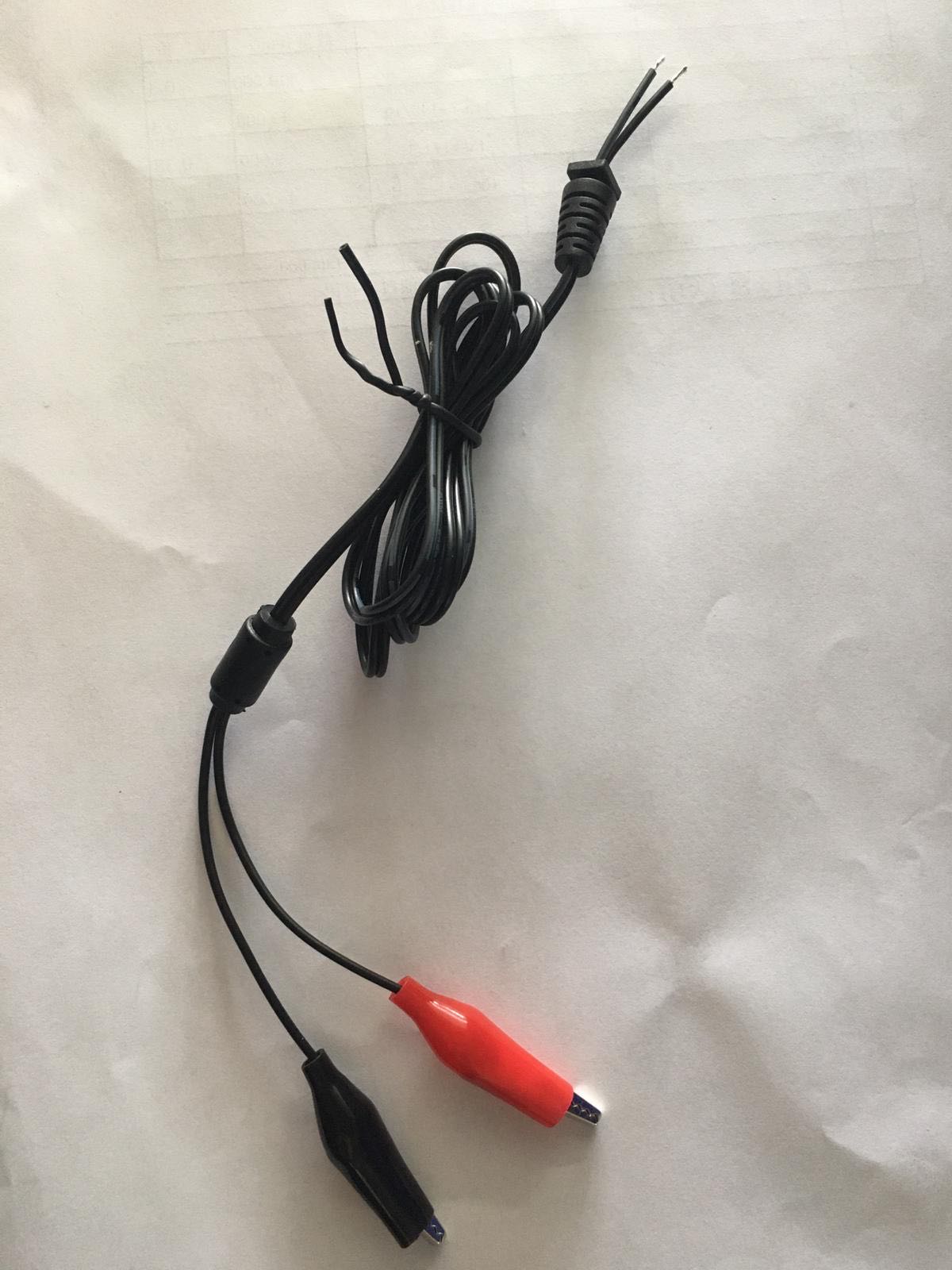 YERLİ ÜRETİM 1.2 METRE KROKODİL UÇLU YEDEK ADAPTÖR KABLOSU (4812)