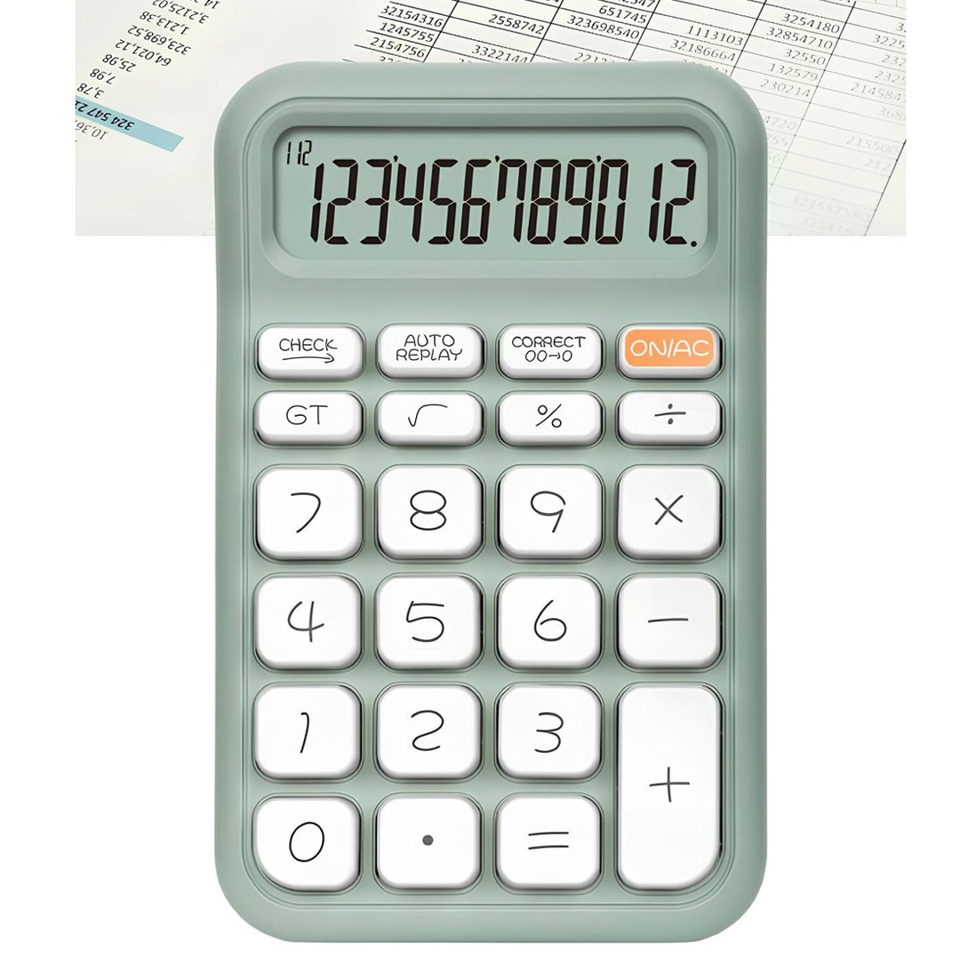 YEŞİL 12 HANELİ HESAP MAKİNESİ (4812) YEŞİL 12 HANELİ HESAP MAKİNESİ (4812)