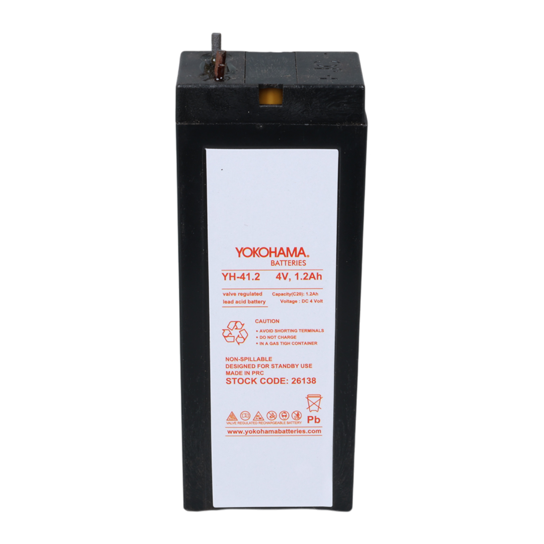YOKOHAMA YH-41.2 4 VOLT - 1.2 AMPER KURU AKÜ  (35.2 X 22 X 91 MM) (4812)