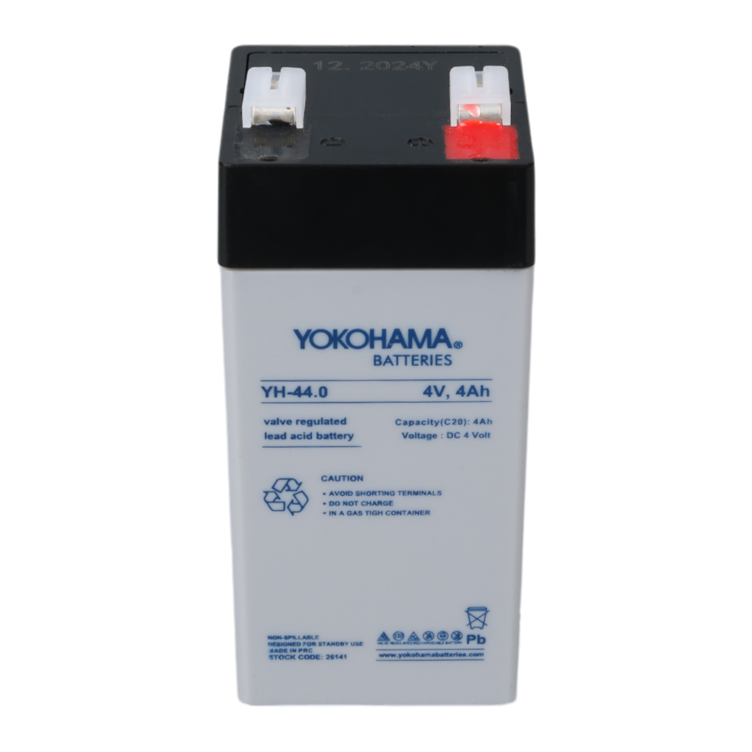 YOKOHAMA YH-44.0 4 VOLT - 4 AMPER DİK KURU AKÜ (46 X 46 X 100 MM) (4812)