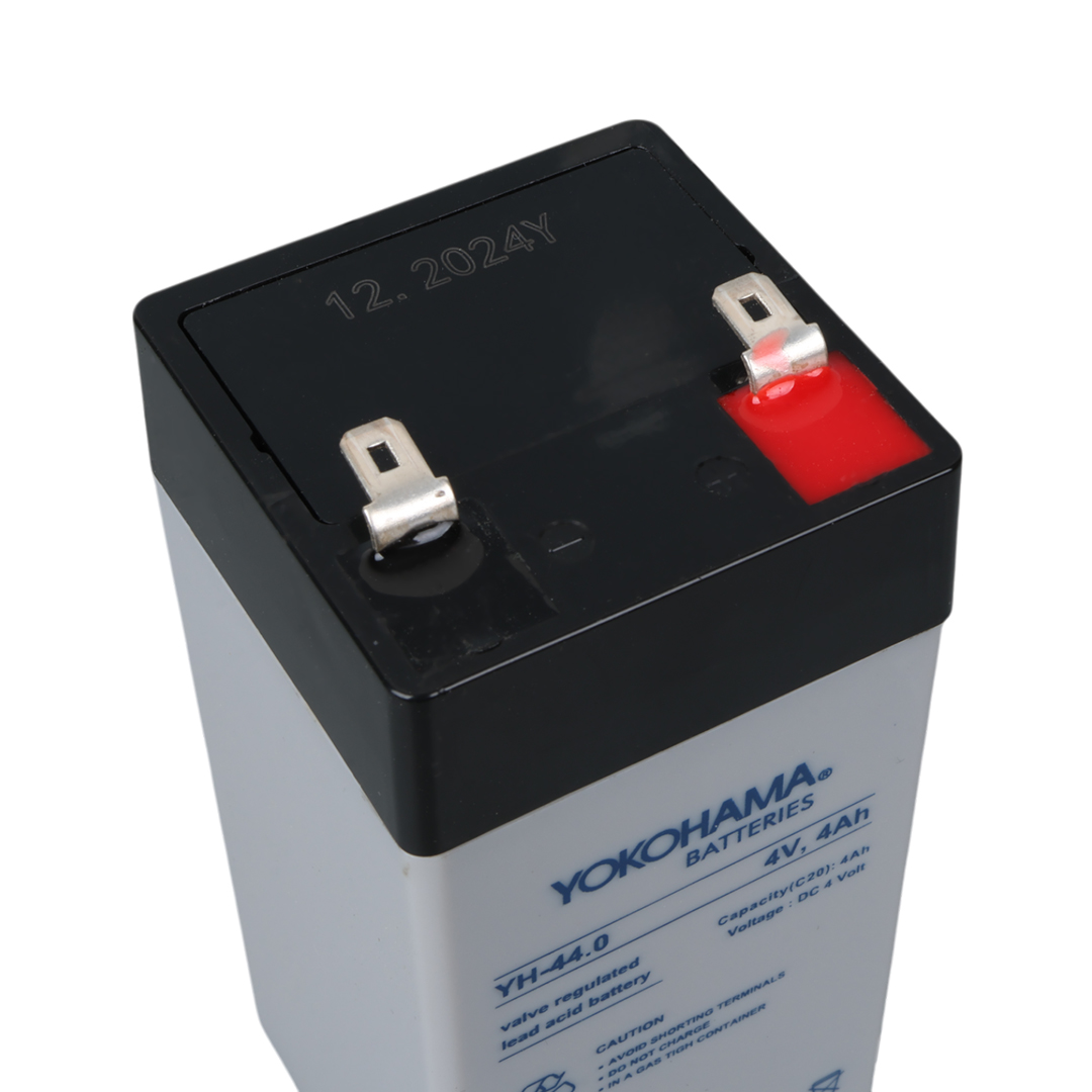 YOKOHAMA YH-44.0 4 VOLT - 4 AMPER DİK KURU AKÜ (46 X 46 X 100 MM) (4812)