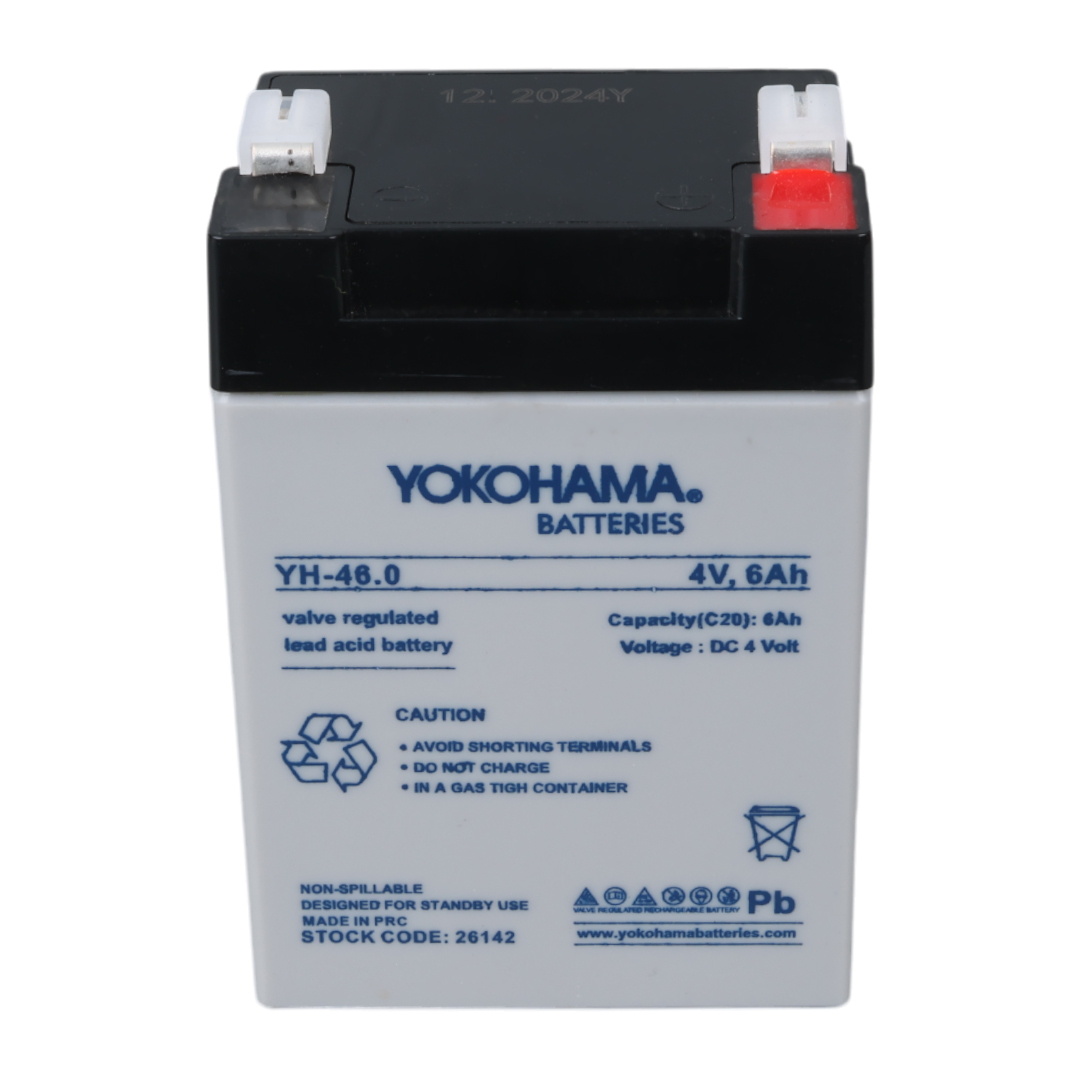 YOKOHAMA YH-46.0 4 VOLT - 6 AMPER KURU AKÜ (68 X 45 X 95 MM) (4812)