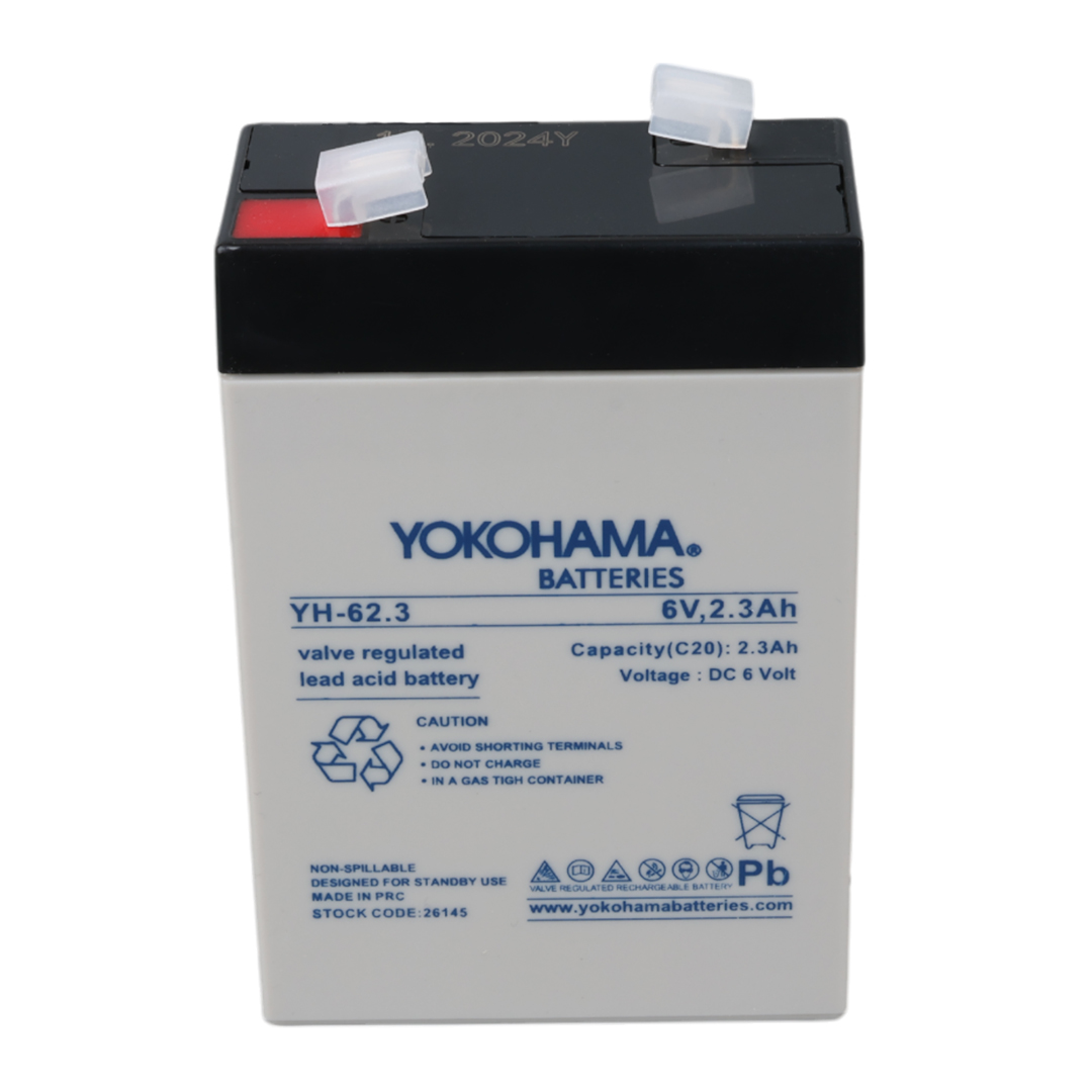 YOKOHAMA YH-62.3 6 VOLT - 2.3 AMPER AKÜ (101 X 66 X 33 MM) (4812) YOKOHAMA YH-62.3 6 VOLT - 2.3 AMPER AKÜ (101 X 66 X 33 MM) (4812)
