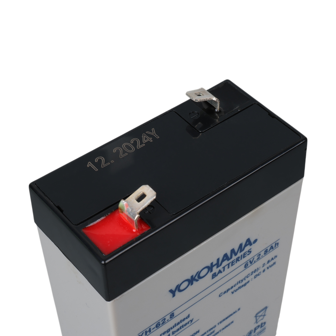 YOKOHAMA YH-62.8 6 VOLT - 2.8 AMPER DİK AKÜ (66 X 33 X 97 MM) (4812)
