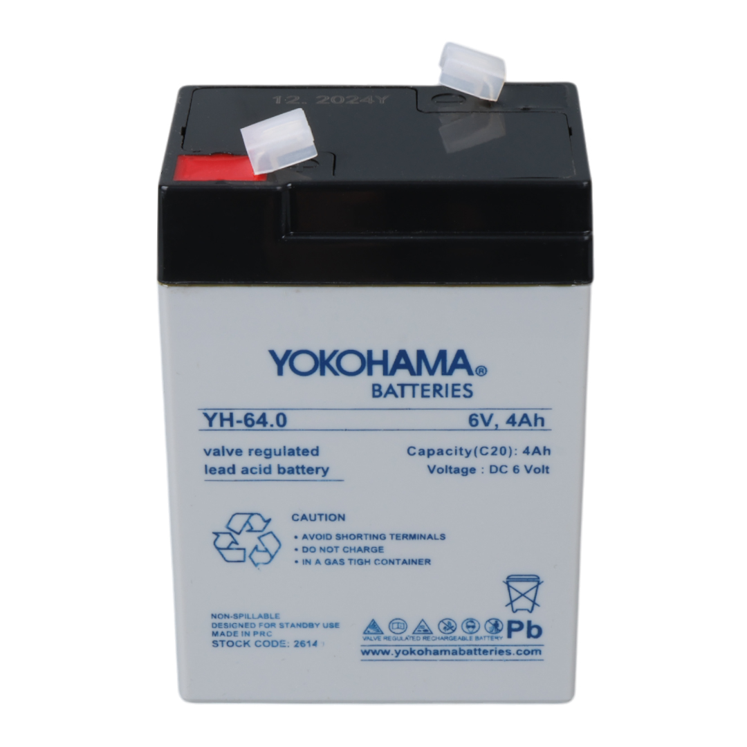YOKOHAMA YH-64.0 6 VOLT - 4 AMPER IŞILDAK AKÜSÜ (70 X 48 X 101 MM) (4812) YOKOHAMA YH-64.0 6 VOLT - 4 AMPER IŞILDAK AKÜSÜ (70 X 48 X 101 MM) (4812)
