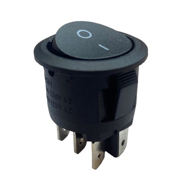 YUVARLAK ANAHTAR ON-OFF 6P SİYAH (IC-133-6) (4812)
