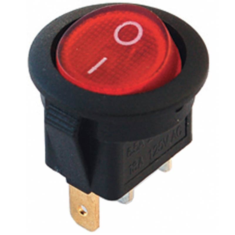 YUVARLAK IŞIKLI ANAHTAR  12 VOLT (IC-131A) (4812)