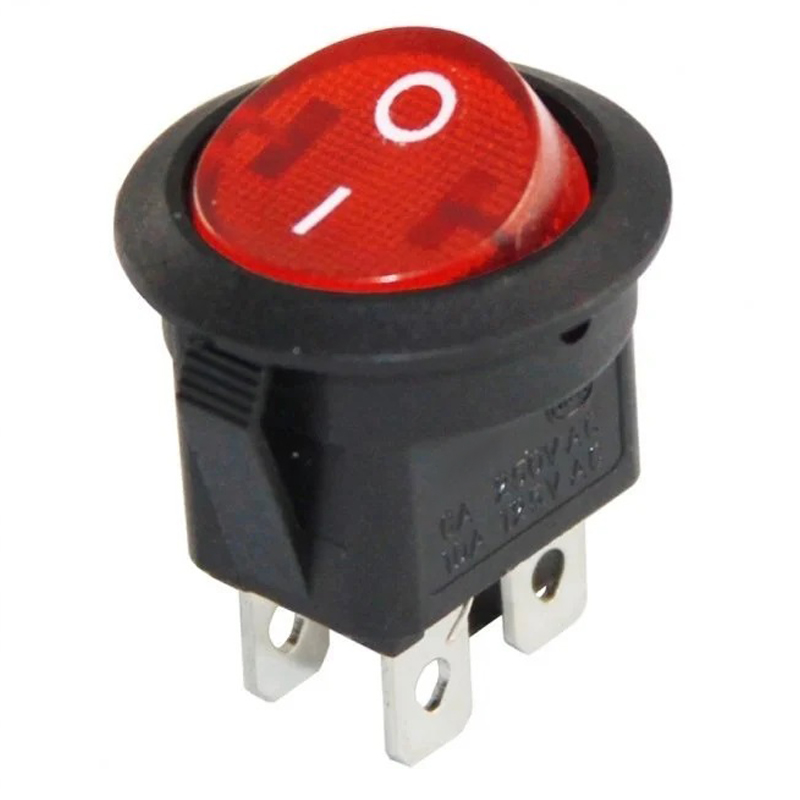 YUVARLAK IŞIKLI ANAHTAR ON-OFF 4P (IC-131-4) (4812)