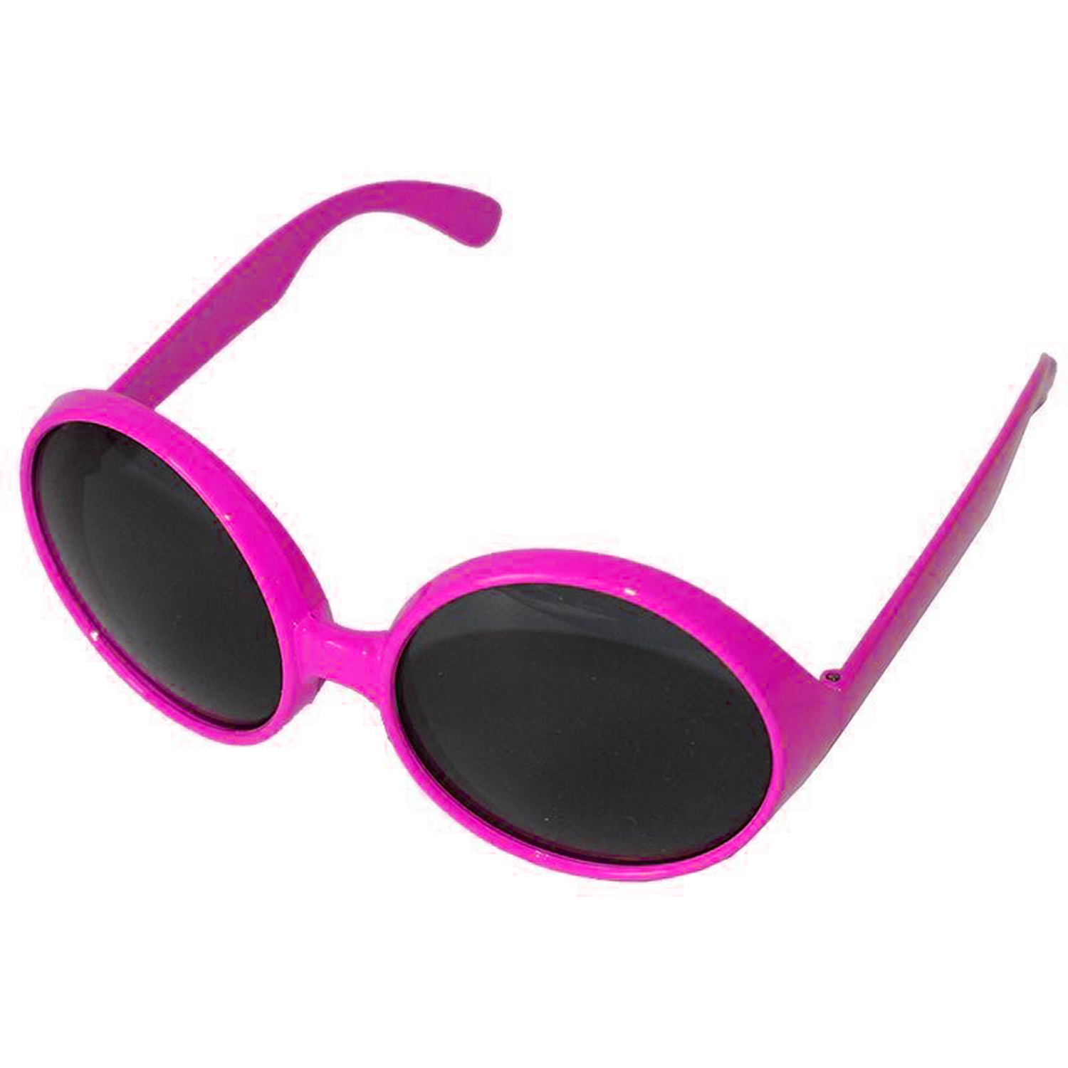 Yuvarlak Yeşilçam 80 li 90 lı Yıllar Parti Gözlüğü Retro Pembe Renk (4812)
